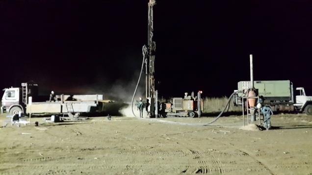 Photo 10: Night drilling of exploratory boreholes at Bisha Gold Mine, Eritrea